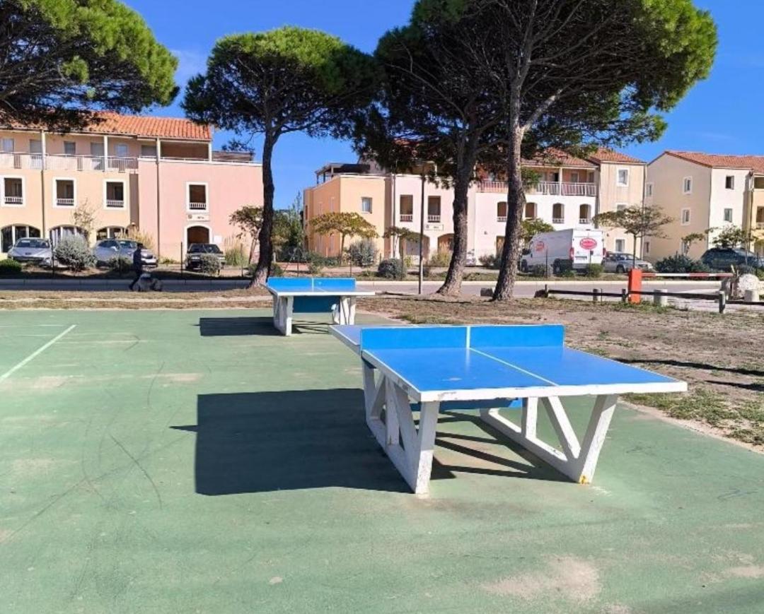 Appartement Cosy Sur La Presqu'Ile De Cap Coudalere Avec Piscine Ouverte Et Chauffee Le Barcares Luaran gambar